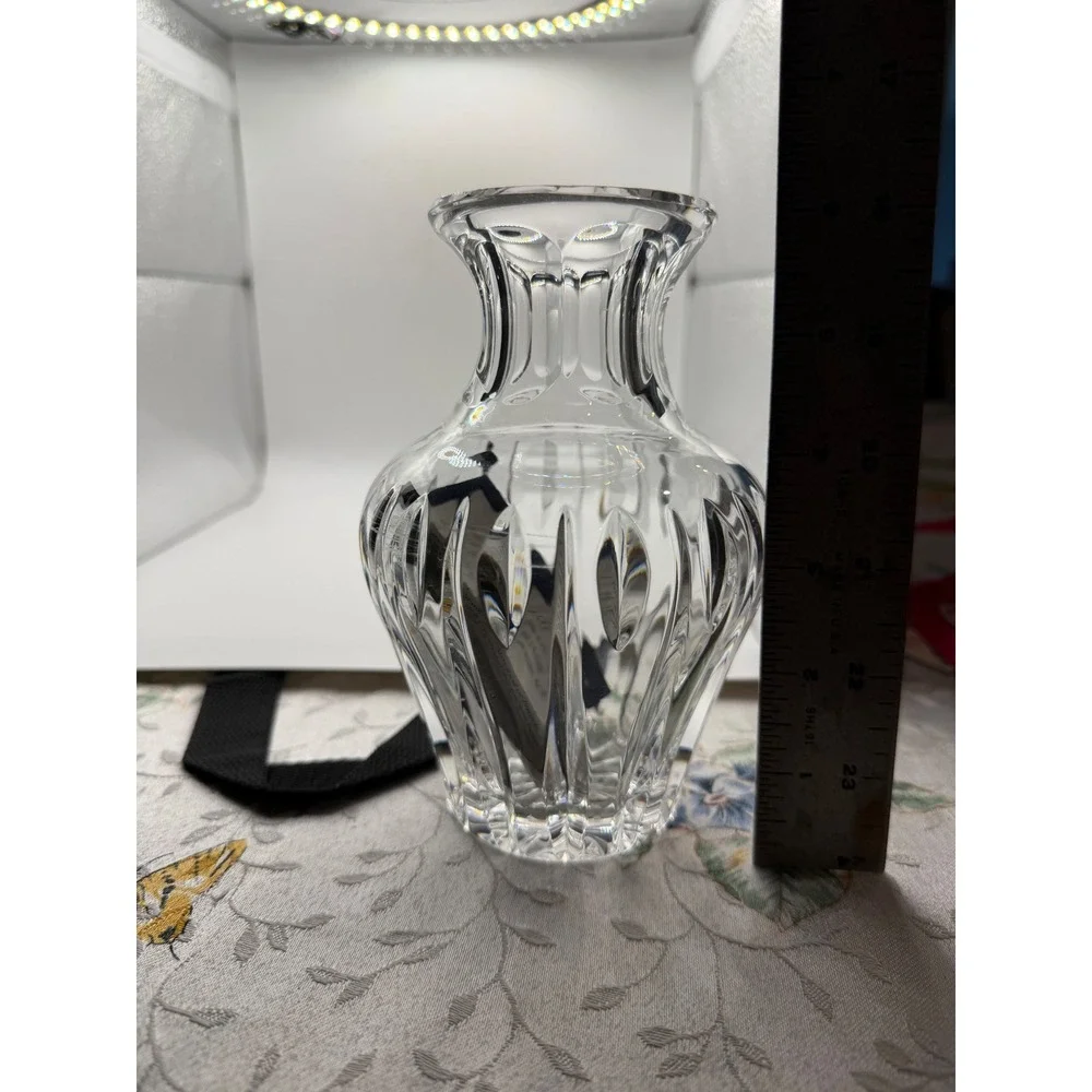 Marquis by‎ Waterford Brookside Crystal Bud Vase 6 Inch Clear Made in Poland